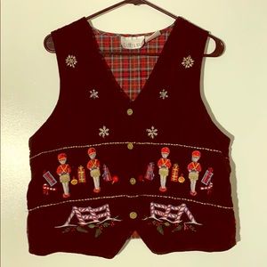 Velvet Christmas Vest